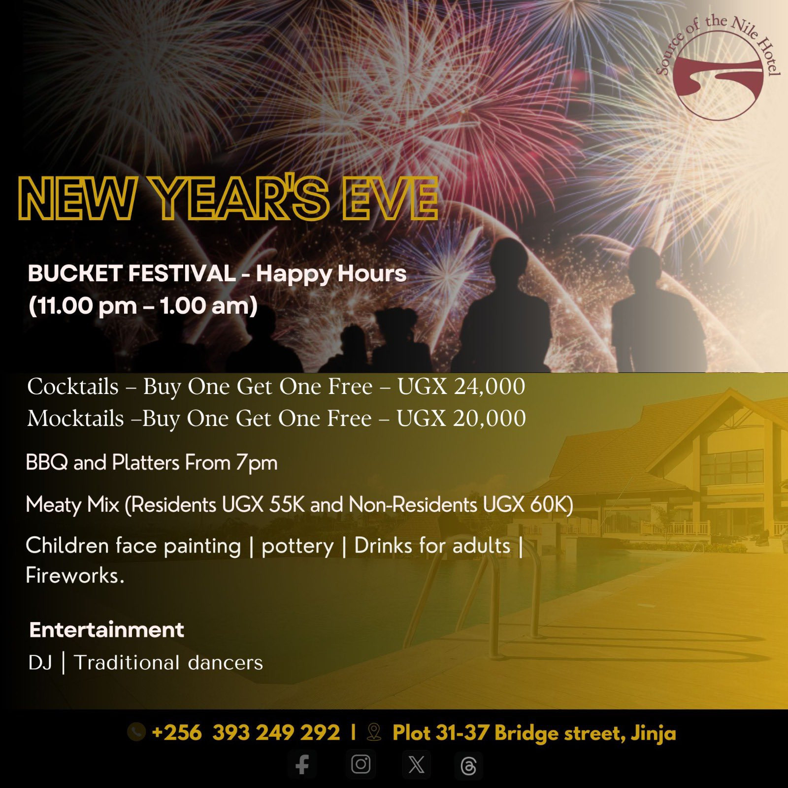 New Year's Eve | Happening at Source Of The Nile Hotel ...