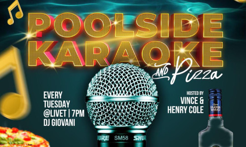Poolside Karaoke and Pizza